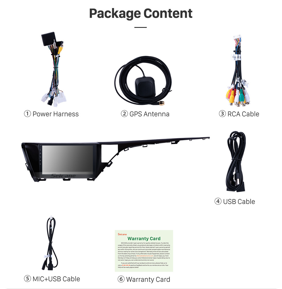 Seicane 10,1 pouces Android 9.0 Radio pour 2018-2019 Toyota Camry LHD Bluetooth Wifi HD Touchscreen Navigation GPS Carplay support USB DVR Digital TV TPMS Seicane 10,1 pouces Android 9.0 Radio pour 2018-2019 Toyota Camry LHD Bluetooth Wifi HD Touchscreen Navigation GPS Carplay support USB DVR Digital TV TPMS