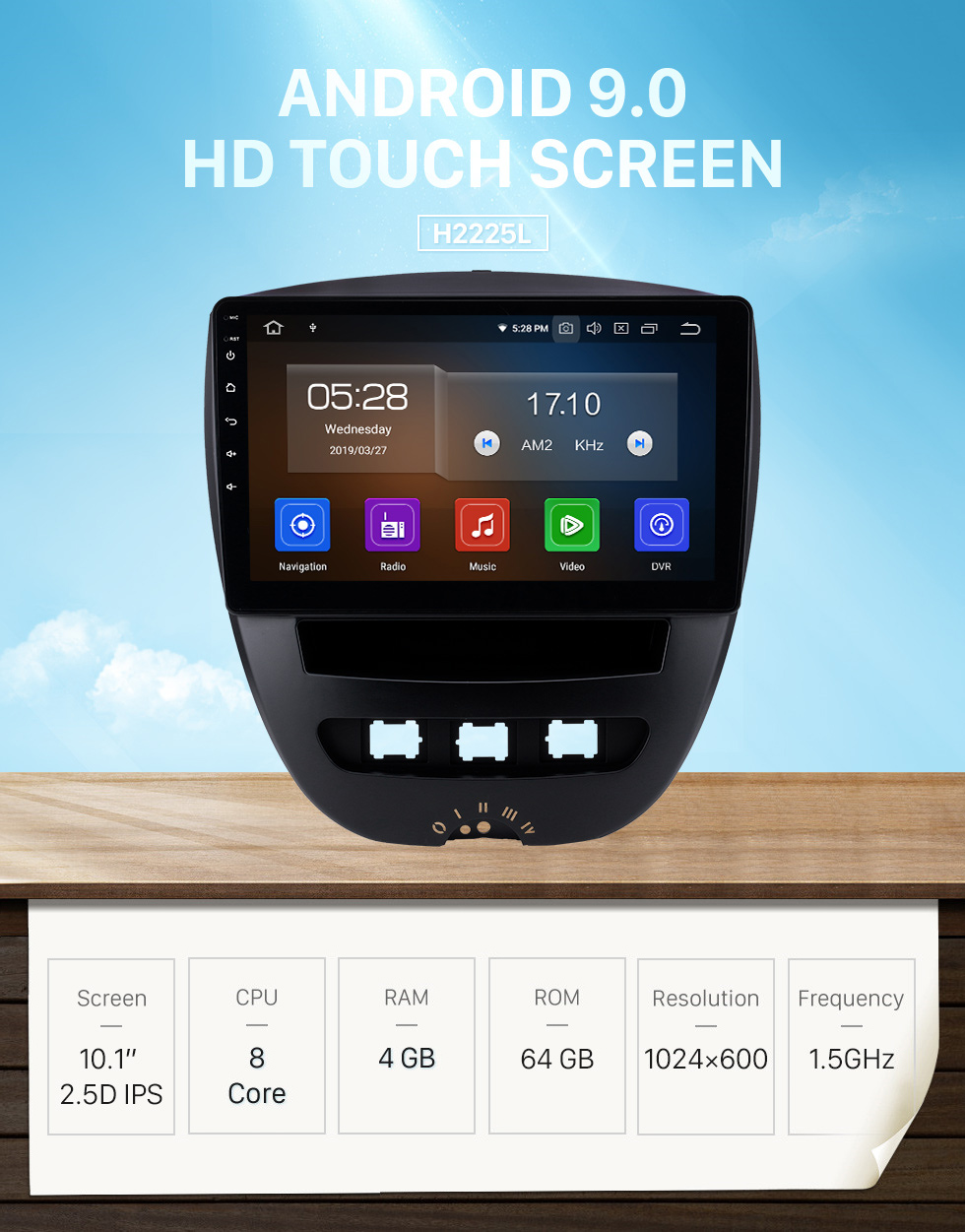 Seicane 10,1 pouces Android 9.0 Radio de navigation GPS pour 2005-2014 Citroen Bluetooth Wifi HD Écran tactile Musique Carplay support caméra de recul 1080 P vidéo Seicane 10,1 pouces Android 9.0 Radio de navigation GPS pour 2005-2014 Citroen Bluetooth Wifi HD Écran tactile Musique Carplay support caméra de recul 1080 P vidéo