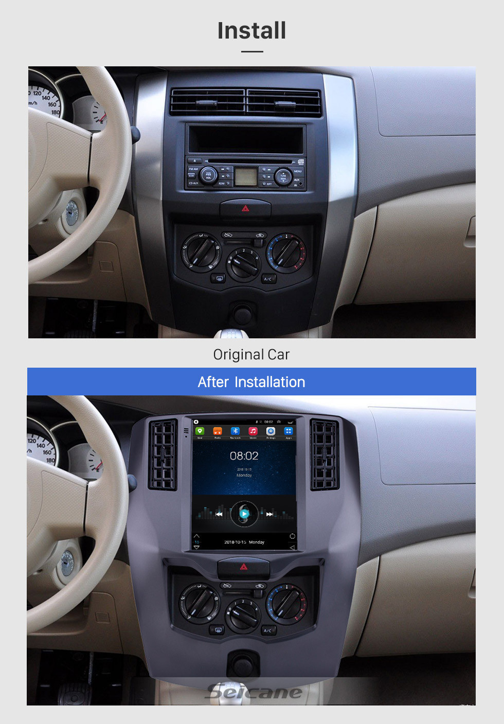 Seicane 9.7 inch Android 9.1 2008-2015 Nissan Livina GPS Navigation Radio with Touchscreen Bluetooth USB WIFI support Carplay Steering Wheel Control Seicane 9.7 inch Android 9.1 2008-2015 Nissan Livina GPS Navigation Radio with Touchscreen Bluetooth USB WIFI support Carplay Steering Wheel Control