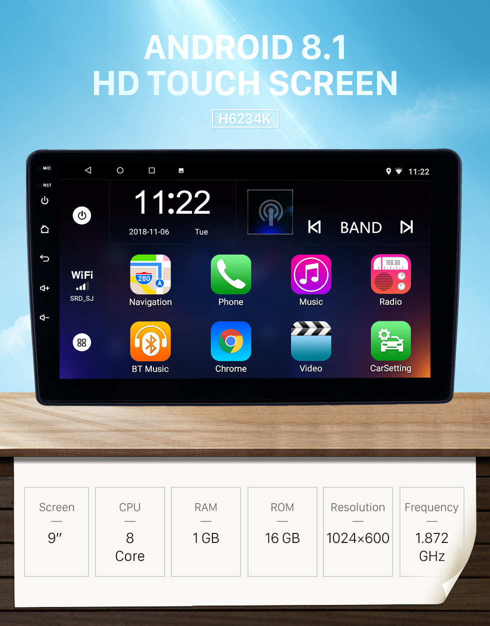 Seicane OEM 9 Zoll Android 8.1 Radio für 2001-2008 Peugeot 307 Bluetooth WIFI HD Touchscreen GPS Navigationsunterstützung Carplay DVR OBD Rückfahrkamera Seicane OEM 9 Zoll Android 8.1 Radio für 2001-2008 Peugeot 307 Bluetooth WIFI HD Touchscreen GPS Navigationsunterstützung Carplay DVR OBD Rückfahrkamera