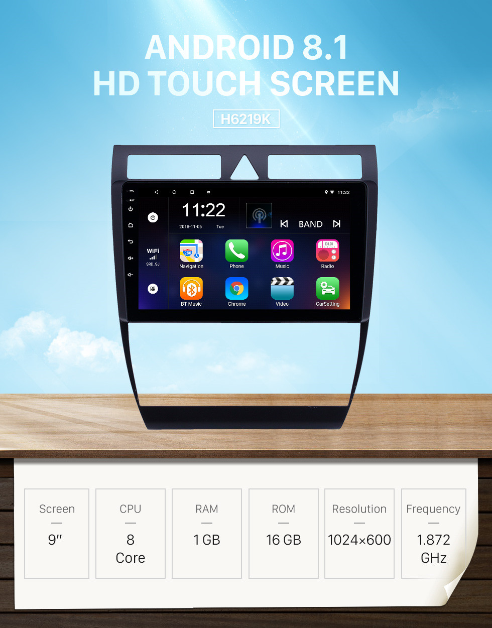 Seicane OEM 9 Zoll Android 8.1 Radio für 1997-2004 Audi A6 S6 RS6 Bluetooth WIFI HD Touchscreen GPS Navigation AUX USB Unterstützung Carplay DVR OBD Rückfahrkamera TPMS Seicane OEM 9 Zoll Android 8.1 Radio für 1997-2004 Audi A6 S6 RS6 Bluetooth WIFI HD Touchscreen GPS Navigation AUX USB Unterstützung Carplay DVR OBD Rückfahrkamera TPMS