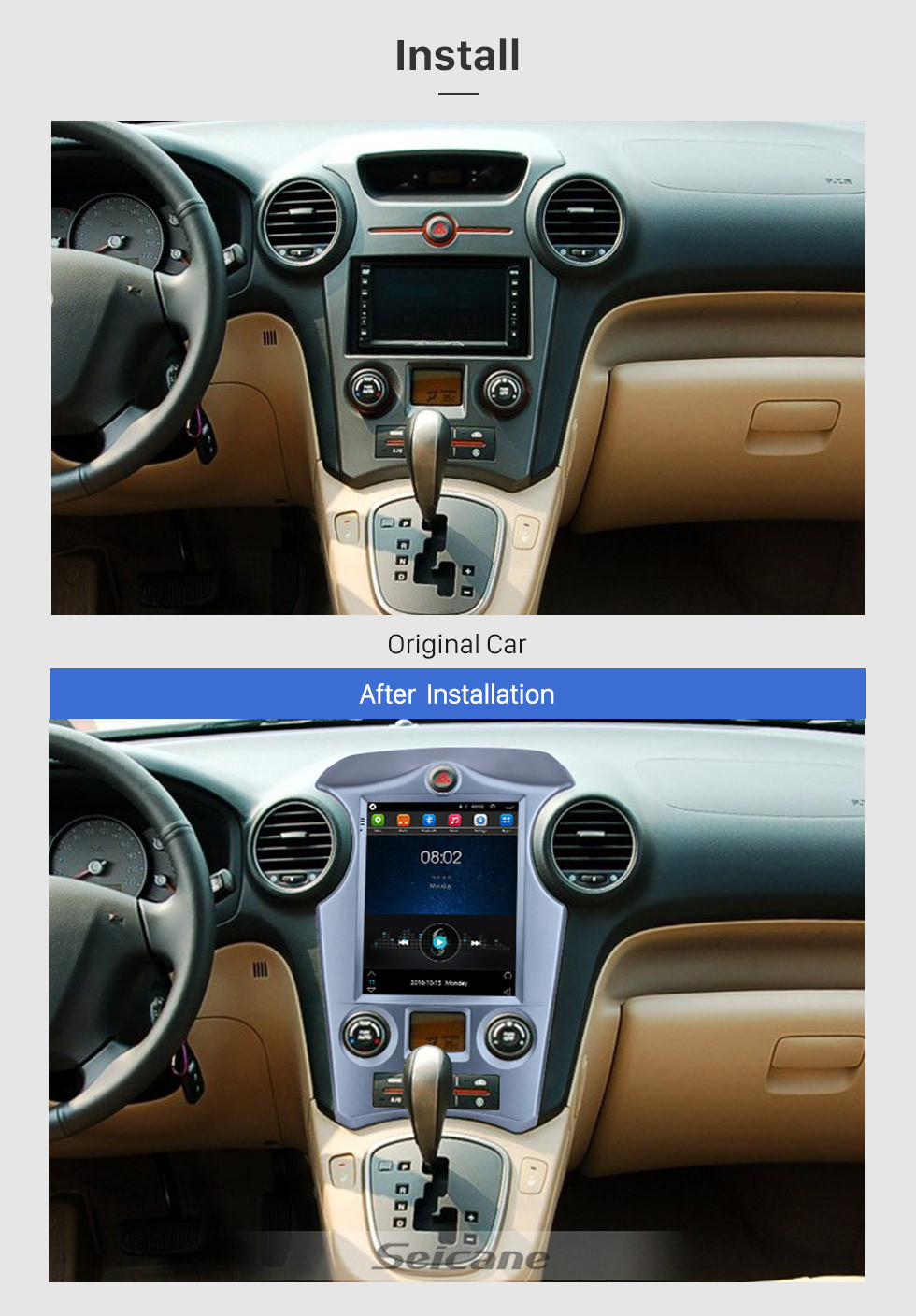 Seicane OEM 9.7 inch Android 9.1 2007-2012 Kia Carens Auto A/C GPS Navigation Radio with Touchscreen Bluetooth USB AUX WIFI support TPMS Digital TV Carplay Seicane OEM 9.7 inch Android 9.1 2007-2012 Kia Carens Auto A/C GPS Navigation Radio with Touchscreen Bluetooth USB AUX WIFI support TPMS Digital TV Carplay