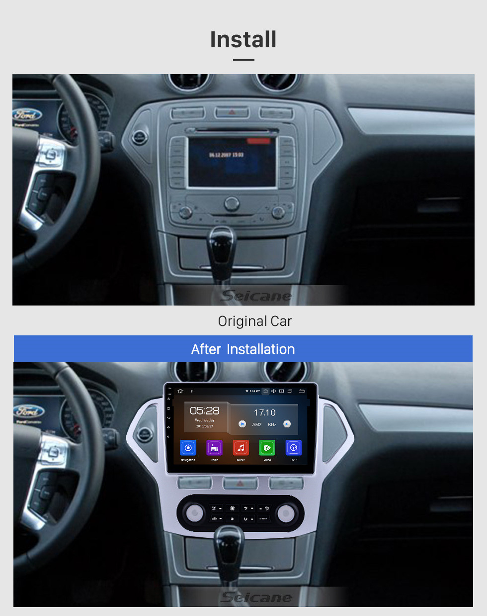 Seicane 10.1 inch Android 9.0 Radio for 2007-2010 Ford Mondeo-Zhisheng Auto A/C Bluetooth HD Touchscreen GPS Navigation Carplay USB support TPMS OBD2 Seicane 10.1 inch Android 9.0 Radio for 2007-2010 Ford Mondeo-Zhisheng Auto A/C Bluetooth HD Touchscreen GPS Navigation Carplay USB support TPMS OBD2