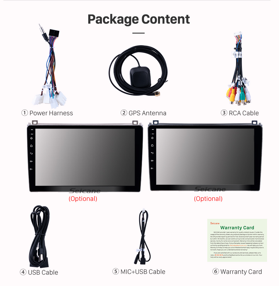 Seicane Android 9.0 Radio de navegación GPS de 9 pulgadas para 2006-2010 Proton GenⅡ con pantalla táctil HD Carplay Bluetooth WIFI USB AUX compatible con Mirror Link OBD2 SWC Seicane Android 9.0 Radio de navegación GPS de 9 pulgadas para 2006-2010 Proton GenⅡ con pantalla táctil HD Carplay Bluetooth WIFI USB AUX compatible con Mirror Link OBD2 SWC