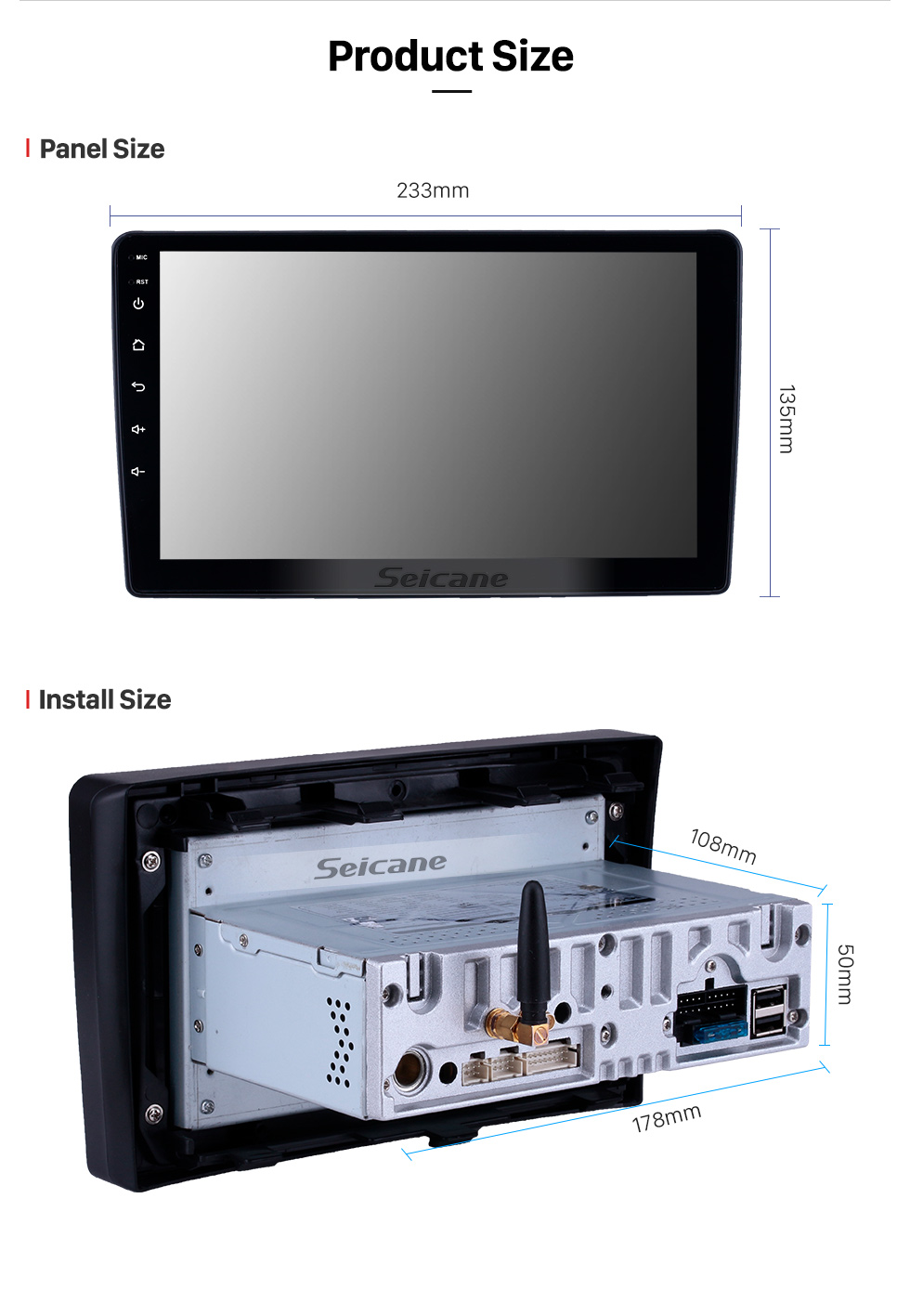 Seicane 2001-2008 Peugeot 307 Android 9.0 9-Zoll-GPS-Navigationsradio Bluetooth HD Touchscreen USB Carplay Musikunterstützung TPMS DAB + 1080P Video Mirror Link Seicane 2001-2008 Peugeot 307 Android 9.0 9-Zoll-GPS-Navigationsradio Bluetooth HD Touchscreen USB Carplay Musikunterstützung TPMS DAB + 1080P Video Mirror Link