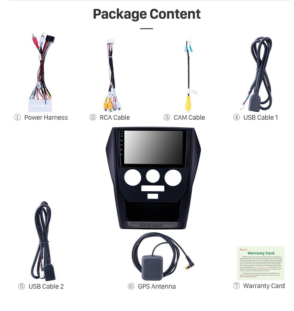 Seicane 2004-2015 Ancienne Mazda 6 HD Écran Tactile 9 pouces Android 8.1 Stéréo Bluetooth Navigation GPS Contrôle Volant 3G WIFI OBD2 Carplay DVR Seicane 2004-2015 Ancienne Mazda 6 HD Écran Tactile 9 pouces Android 8.1 Stéréo Bluetooth Navigation GPS Contrôle Volant 3G WIFI OBD2 Carplay DVR