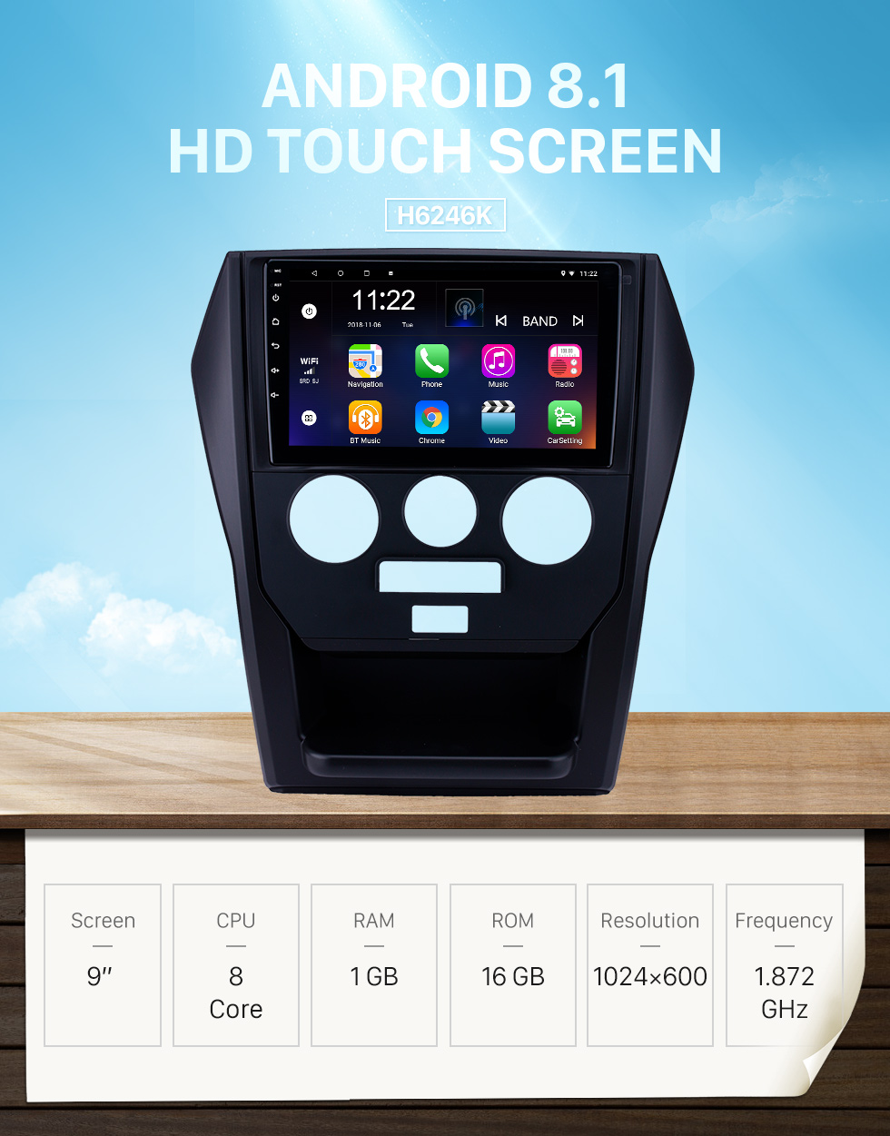 Seicane 2004-2015 Ancienne Mazda 6 HD Écran Tactile 9 pouces Android 8.1 Stéréo Bluetooth Navigation GPS Contrôle Volant 3G WIFI OBD2 Carplay DVR Seicane 2004-2015 Ancienne Mazda 6 HD Écran Tactile 9 pouces Android 8.1 Stéréo Bluetooth Navigation GPS Contrôle Volant 3G WIFI OBD2 Carplay DVR