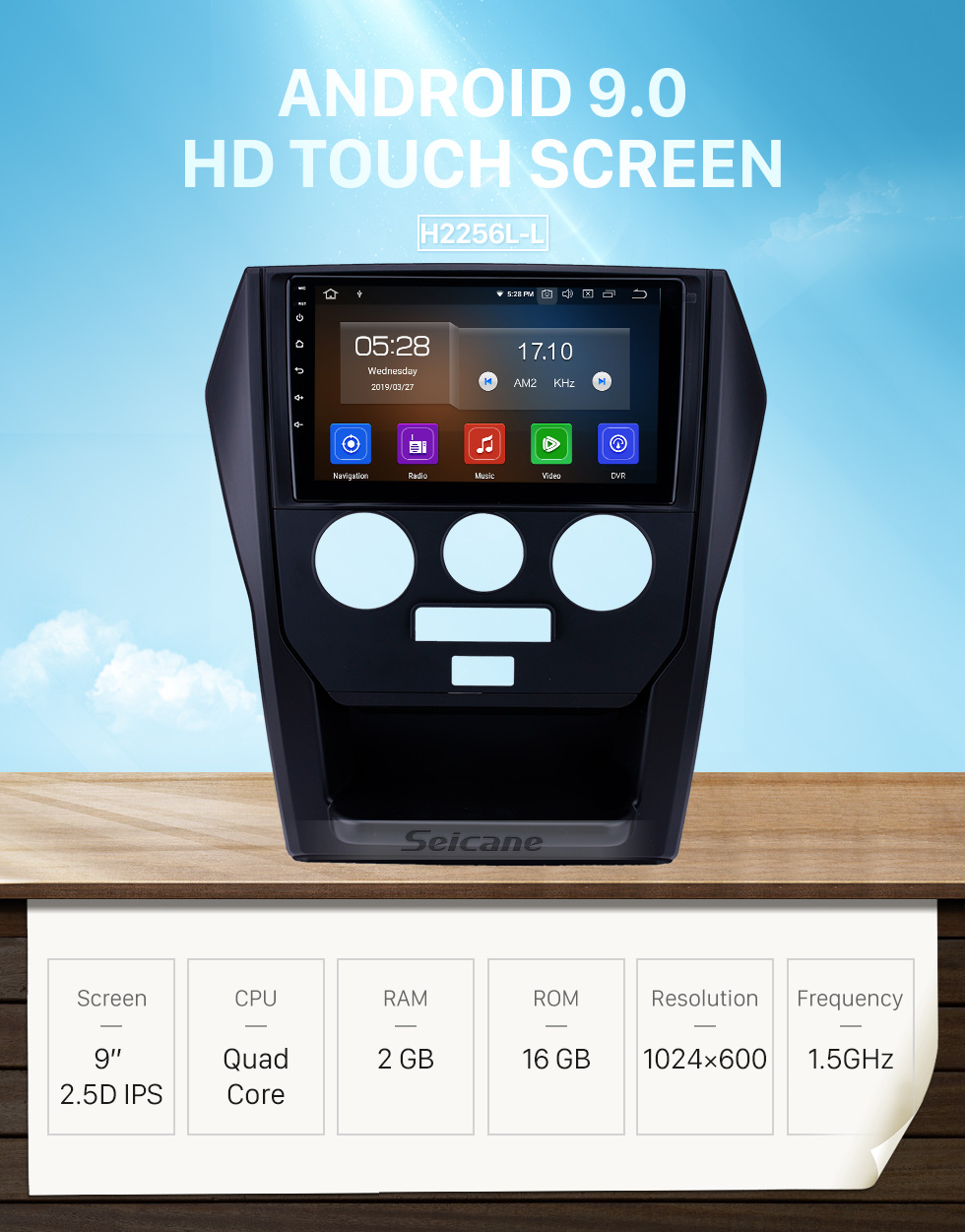 Seicane OEM 9 pouces Android 9.0 Radio pour 2015 Mahindra Scorpio Manuel A / C Bluetooth Wifi HD Navigation GPS soutien Carplay DAB + caméra arrière Seicane OEM 9 pouces Android 9.0 Radio pour 2015 Mahindra Scorpio Manuel A / C Bluetooth Wifi HD Navigation GPS soutien Carplay DAB + caméra arrière
