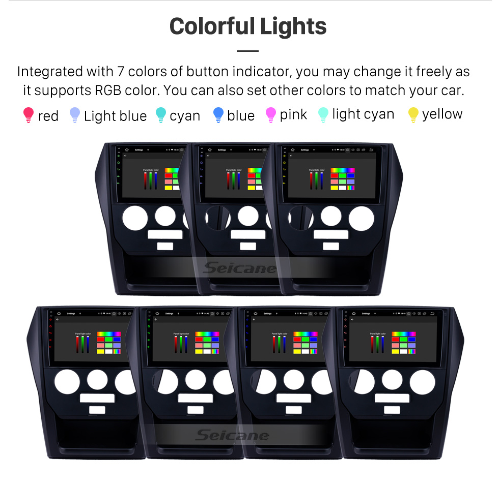 Seicane OEM 9 pouces Android 9.0 Radio pour 2015 Mahindra Scorpio Manuel A / C Bluetooth Wifi HD Navigation GPS soutien Carplay DAB + caméra arrière Seicane OEM 9 pouces Android 9.0 Radio pour 2015 Mahindra Scorpio Manuel A / C Bluetooth Wifi HD Navigation GPS soutien Carplay DAB + caméra arrière