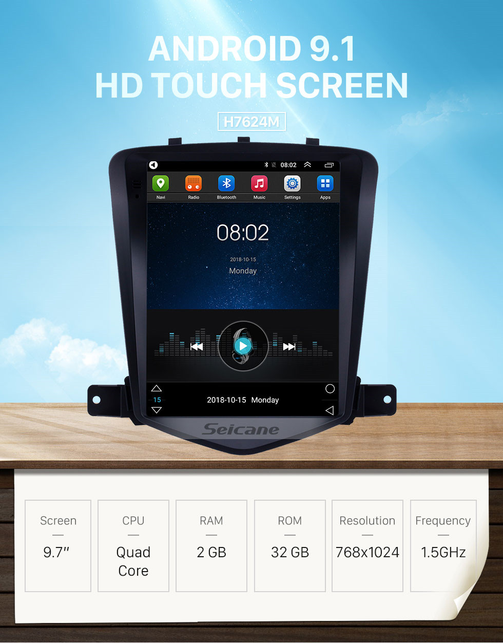 Seicane OEM 9.7 inch Android 9.1 2008-2013 chevy Chevrolet Classic Cruze GPS Navigation Radio with Touchscreen Bluetooth WIFI support TPMS Carplay Seicane OEM 9.7 inch Android 9.1 2008-2013 chevy Chevrolet Classic Cruze GPS Navigation Radio with Touchscreen Bluetooth WIFI support TPMS Carplay