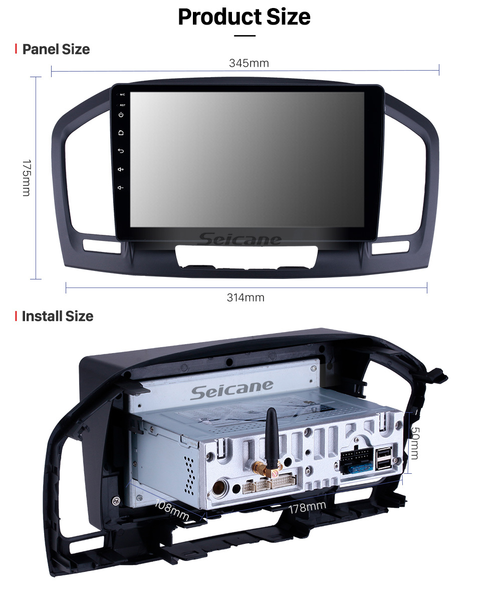 Seicane 2009-2013 Buick Regal Android 9.0 Radio de navigation GPS 9 pouces Bluetooth à écran tactile Bluetooth HD Prise en charge de Carplay Music TPMS DAB + Lien vidéo miroir 1080p Seicane 2009-2013 Buick Regal Android 9.0 Radio de navigation GPS 9 pouces Bluetooth à écran tactile Bluetooth HD Prise en charge de Carplay Music TPMS DAB + Lien vidéo miroir 1080p