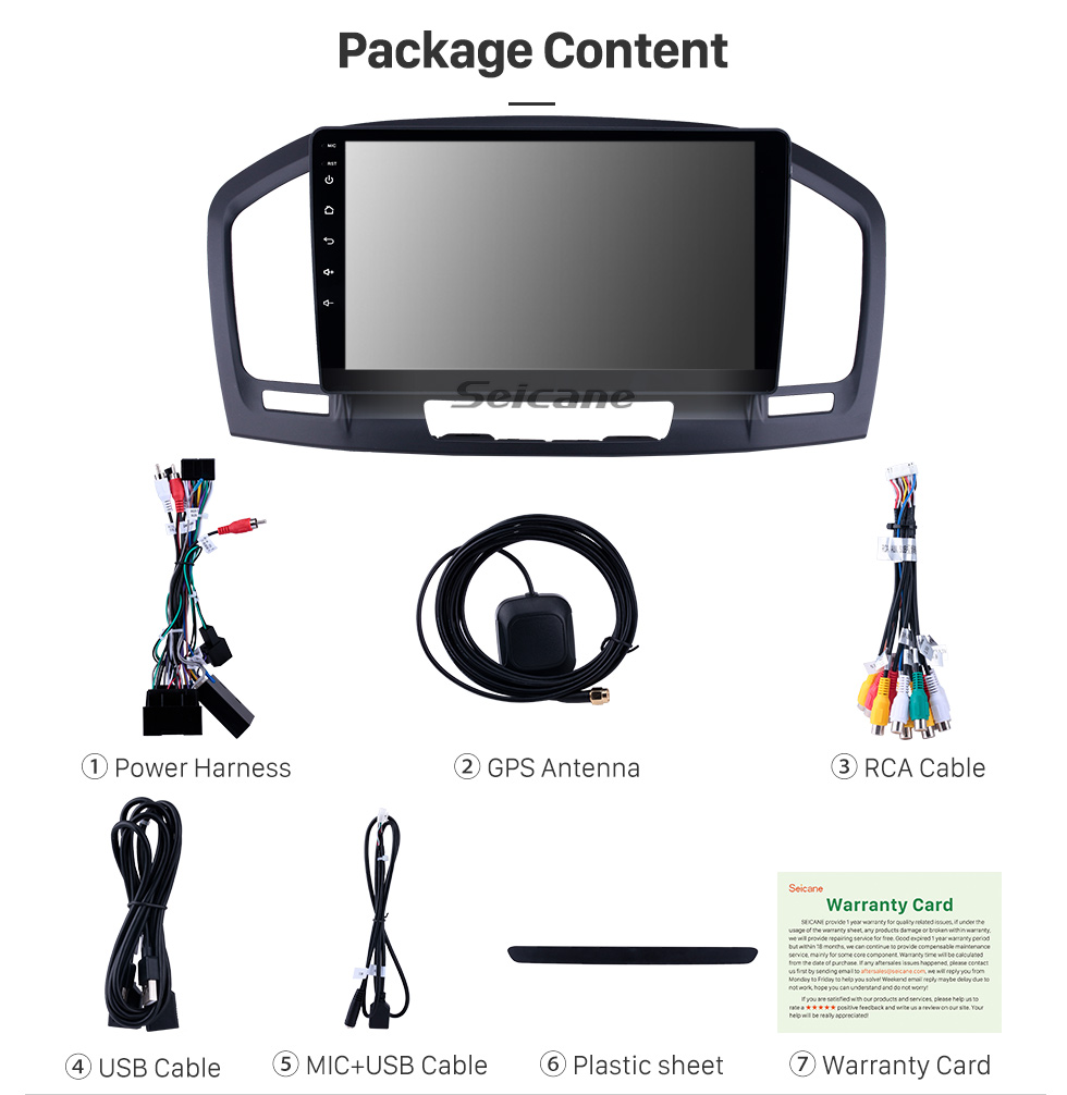 Seicane 2009-2013 Buick Regal Android 9.0 Radio de navigation GPS 9 pouces Bluetooth à écran tactile Bluetooth HD Prise en charge de Carplay Music TPMS DAB + Lien vidéo miroir 1080p Seicane 2009-2013 Buick Regal Android 9.0 Radio de navigation GPS 9 pouces Bluetooth à écran tactile Bluetooth HD Prise en charge de Carplay Music TPMS DAB + Lien vidéo miroir 1080p
