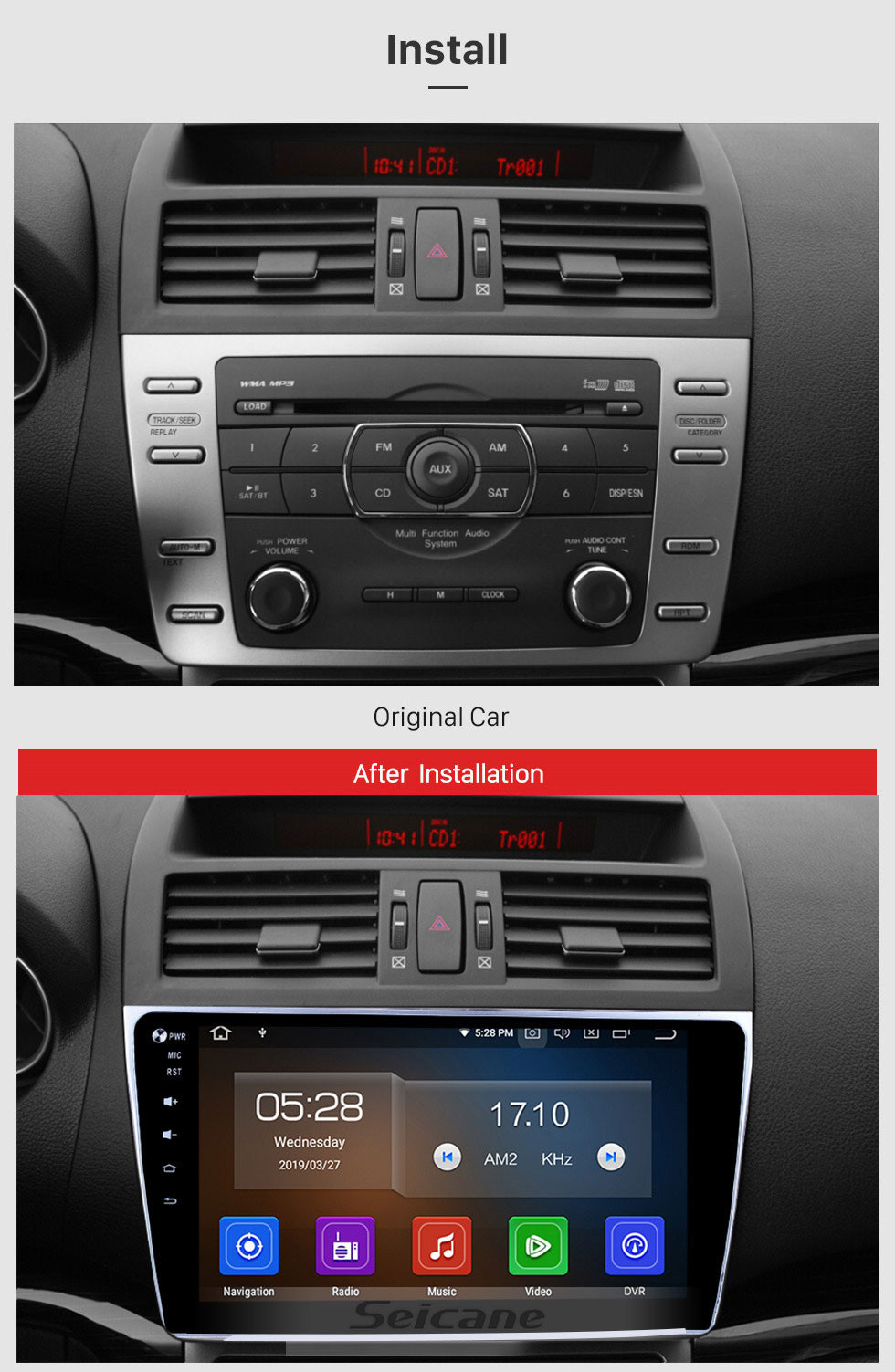 Android 9 0 Gps Radio Navigationssystem Fur 2008 2015 Mazda
