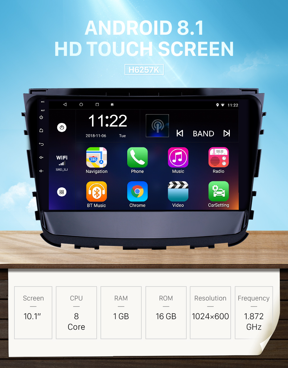 Seicane 10,1 pouces Android 8.1 HD Radio tactile Navigation GPS pour 2019 Ssang Yong Rexton avec Bluetooth WIFI AUX support Carplay Mirror Link Seicane 10,1 pouces Android 8.1 HD Radio tactile Navigation GPS pour 2019 Ssang Yong Rexton avec Bluetooth WIFI AUX support Carplay Mirror Link