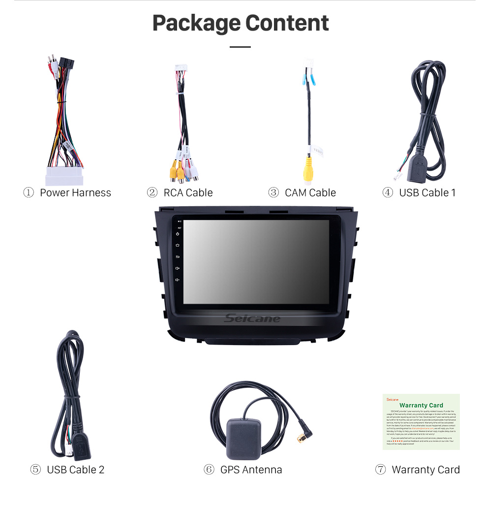 Seicane 2018 Ssang Yong Rexton 9 pouces Android 8.1 HD à écran tactile Bluetooth Navigation GPS Radio USB soutien Carplay WIFI Caméra de recul Seicane 2018 Ssang Yong Rexton 9 pouces Android 8.1 HD à écran tactile Bluetooth Navigation GPS Radio USB soutien Carplay WIFI Caméra de recul