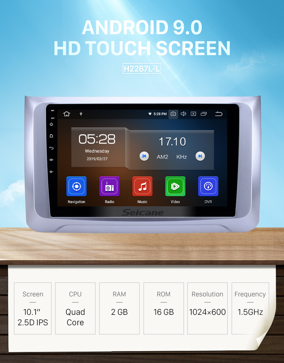 Seicane 10.1 pouces 2016-2019 Grande Muraille Haval H6 Android 9.0 Navigation GPS Radio Bluetooth HD Écran Tactile AUX USB Musique Carplay soutien 1080 P Lien Miroir Seicane 10.1 pouces 2016-2019 Grande Muraille Haval H6 Android 9.0 Navigation GPS Radio Bluetooth HD Écran Tactile AUX USB Musique Carplay soutien 1080 P Lien Miroir