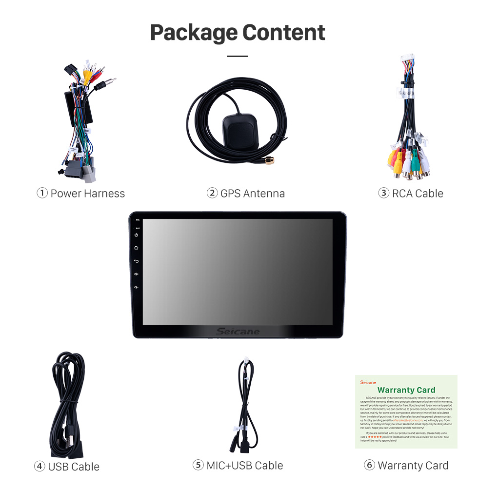 Seicane 10,1 Zoll Android 9.0 Radio für 2018-2019 Honda Crider Bluetooth HD Touchscreen GPS-Navigation Carplay USB-Unterstützung TPMS Backup-Kamera DAB + Seicane 10,1 Zoll Android 9.0 Radio für 2018-2019 Honda Crider Bluetooth HD Touchscreen GPS-Navigation Carplay USB-Unterstützung TPMS Backup-Kamera DAB +