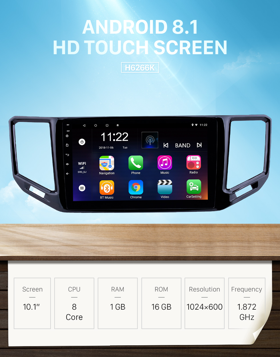 Seicane 10.1 inch Android 8.1 HD Touchscreen GPS Navigation Radio for 2017-2018 VW Volkswagen Teramont with Bluetooth WIFI support Carplay OBD Seicane 10.1 inch Android 8.1 HD Touchscreen GPS Navigation Radio for 2017-2018 VW Volkswagen Teramont with Bluetooth WIFI support Carplay OBD