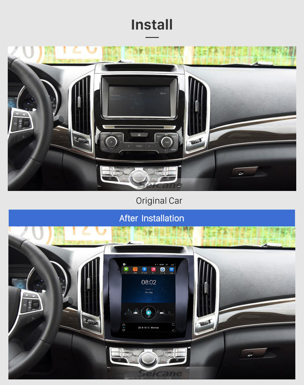 Seicane OEM 9,7 Zoll Android 9.1 2015-2017 Great Wall Haval H9 GPS-Navigationsradio mit Touchscreen Bluetooth WIFI-Unterstützung TPMS Carplay DAB + Seicane OEM 9,7 Zoll Android 9.1 2015-2017 Great Wall Haval H9 GPS-Navigationsradio mit Touchscreen Bluetooth WIFI-Unterstützung TPMS Carplay DAB +
