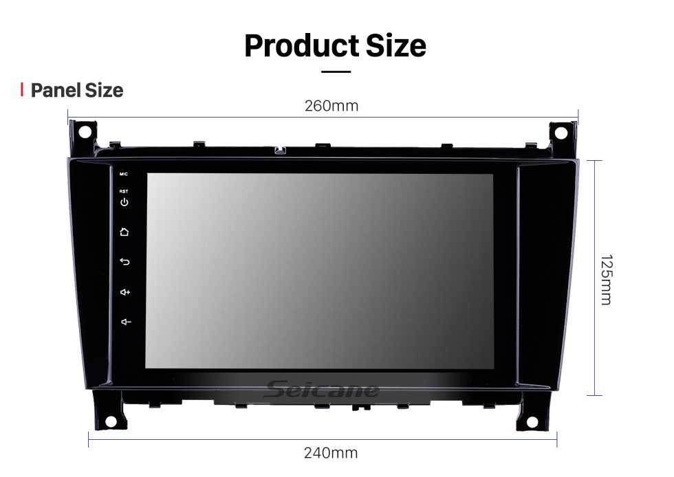 Seicane 8 inch Android 8.1 GPS Navigation Radio for 2005-2007 Mercedes-Benz G Class W467 G550 G500 G400 G320 G270 G55 with Bluetooth HD Touchscreen support Carplay DVR OBD Seicane 8 inch Android 8.1 GPS Navigation Radio for 2005-2007 Mercedes-Benz G Class W467 G550 G500 G400 G320 G270 G55 with Bluetooth HD Touchscreen support Carplay DVR OBD