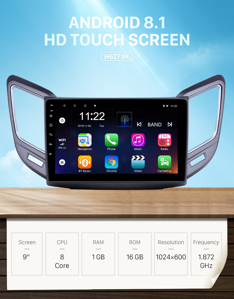 Seicane 9 pouces Android 8.1 Radio de navigation GPS pour 2016-2019 Changan CS15 avec support de l'écran tactile Bluetooth WiFi HD Carplay DVR OBD Seicane 9 pouces Android 8.1 Radio de navigation GPS pour 2016-2019 Changan CS15 avec support de l'écran tactile Bluetooth WiFi HD Carplay DVR OBD