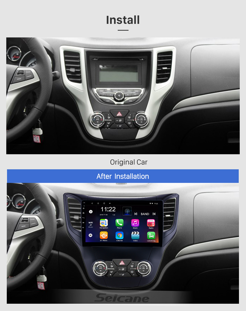 Seicane 10,1 Zoll Android 8.1 2012-2016 Changan CS35 GPS Navigationsradio mit Bluetooth HD Touchscreen WIFI Musikunterstützung Carplay Digital TV Seicane 10,1 Zoll Android 8.1 2012-2016 Changan CS35 GPS Navigationsradio mit Bluetooth HD Touchscreen WIFI Musikunterstützung Carplay Digital TV