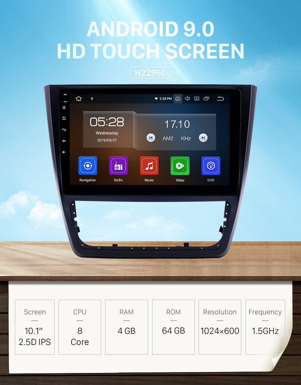 Seicane 10.1 polegada Android 9.0 Rádio para 2014-2018 Skoda Yeti Bluetooth Touchscreen Navegação GPS Carplay suporte USB TPMS DAB + DVR Seicane 10.1 polegada Android 9.0 Rádio para 2014-2018 Skoda Yeti Bluetooth Touchscreen Navegação GPS Carplay suporte USB TPMS DAB + DVR
