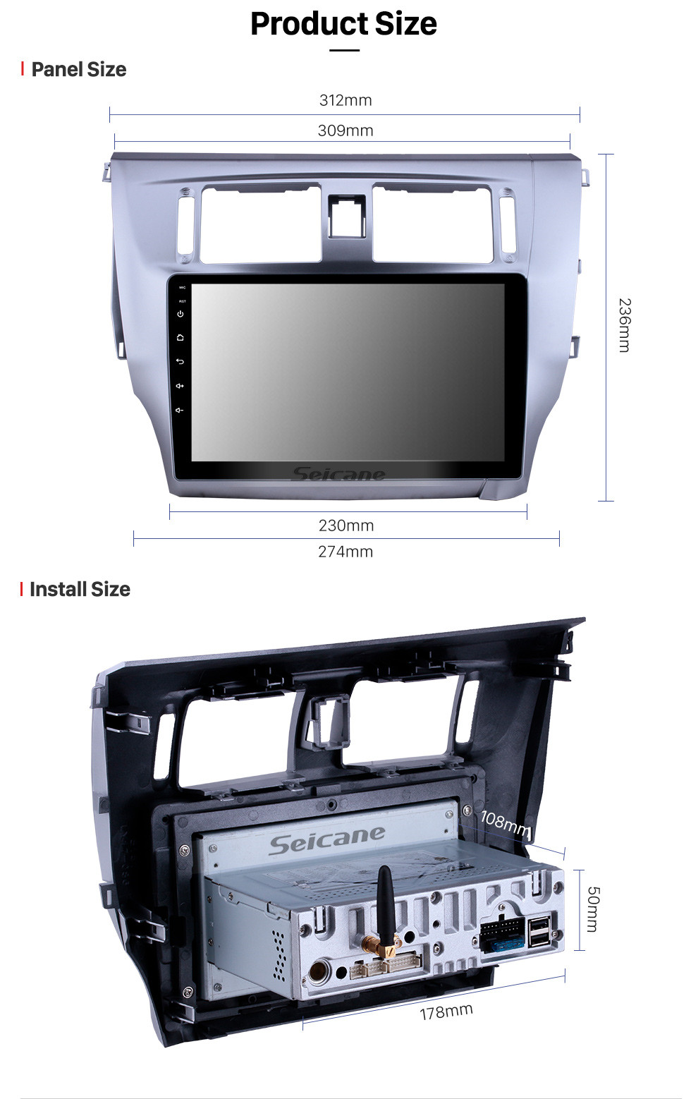 Seicane Android 9.0 9 polegadas GPS Navegação Rádio para 2013 2014 2015 Grande Muralha C30 com HD Touchscreen Carplay Bluetooth suporte TV Digital Seicane Android 9.0 9 polegadas GPS Navegação Rádio para 2013 2014 2015 Grande Muralha C30 com HD Touchscreen Carplay Bluetooth suporte TV Digital