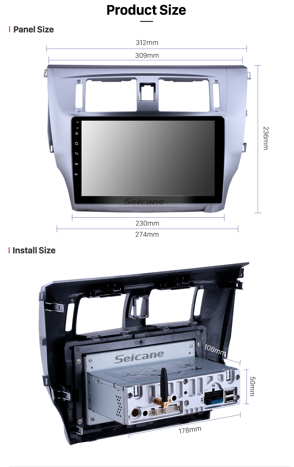 Seicane HD Touchscreen 2013 2014 2015 Great Wall C30 Android 9.0 9 inch GPS Navigation Radio Bluetooth Carplay support Steering Wheel Control Seicane HD Touchscreen 2013 2014 2015 Great Wall C30 Android 9.0 9 inch GPS Navigation Radio Bluetooth Carplay support Steering Wheel Control