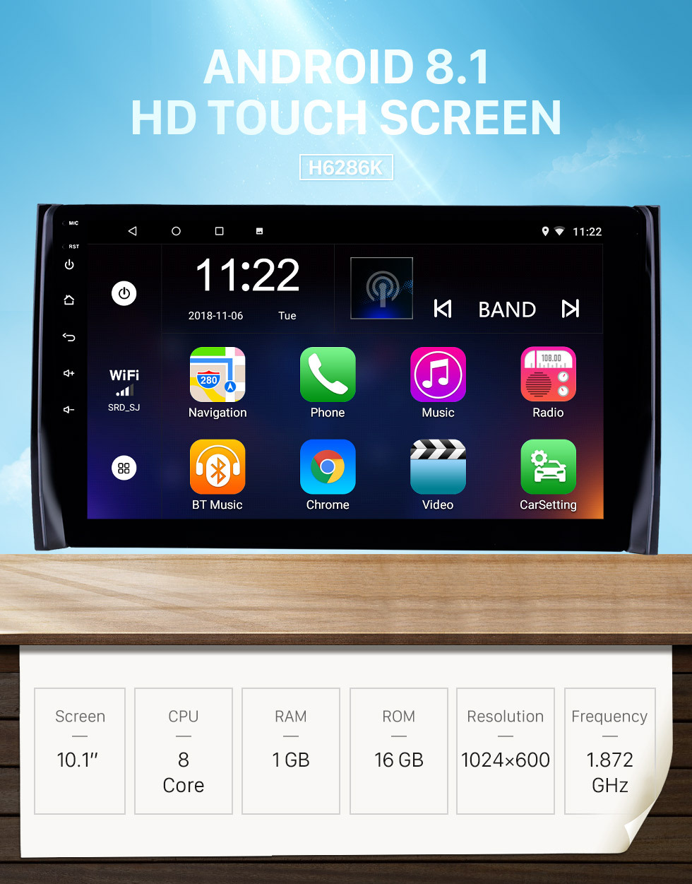 Seicane 10,1 Zoll Android 8.1 GPS-Navigationsradio für 2017-2018 Skoda Diack mit HD-Touchscreen Bluetooth WIFI-Unterstützung Carplay Backup-Kamera Seicane 10,1 Zoll Android 8.1 GPS-Navigationsradio für 2017-2018 Skoda Diack mit HD-Touchscreen Bluetooth WIFI-Unterstützung Carplay Backup-Kamera