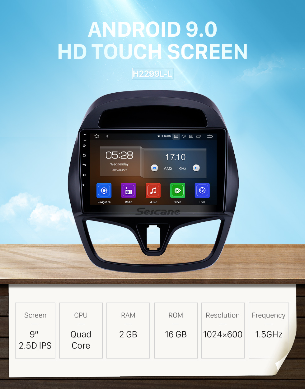 Seicane 2015-2018 chevy Chevrolet Spark Beat Daewoo Martiz Android 9.0 9 inch GPS Navigation Radio Bluetooth Touchscreen Carplay support TPMS 1080P Seicane 2015-2018 chevy Chevrolet Spark Beat Daewoo Martiz Android 9.0 9 inch GPS Navigation Radio Bluetooth Touchscreen Carplay support TPMS 1080P
