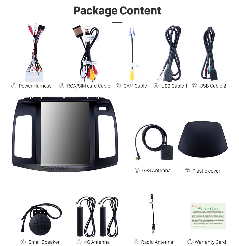 Seicane Android 9.1 9.7 polegadas Rádio de Navegação GPS para 2011-2016 Hyundai Elantra com HD Touchscreen Bluetooth AUX suporte Carplay DVR OBD2 Seicane Android 9.1 9.7 polegadas Rádio de Navegação GPS para 2011-2016 Hyundai Elantra com HD Touchscreen Bluetooth AUX suporte Carplay DVR OBD2