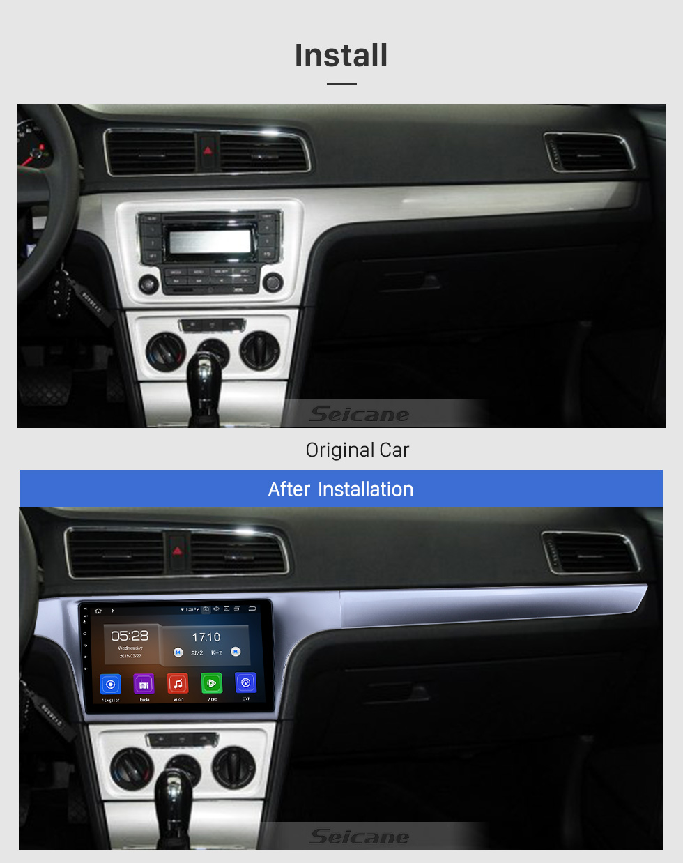 Seicane 10.1 inch 2012-2015 VW Volkswagen Lavida Android 9.0 GPS Navigation Radio Bluetooth HD Touchscreen AUX Carplay support Mirror Link Seicane 10.1 inch 2012-2015 VW Volkswagen Lavida Android 9.0 GPS Navigation Radio Bluetooth HD Touchscreen AUX Carplay support Mirror Link