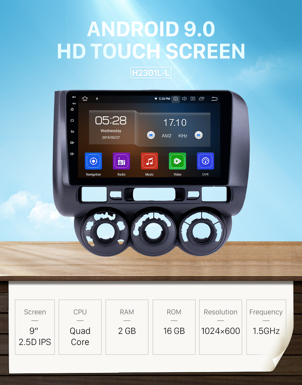 Seicane 2002-2008 Honda Jazz Manual AC Android 9.0 9 inch GPS Navigation Radio Bluetooth HD Touchscreen Carplay support Digital TV Seicane 2002-2008 Honda Jazz Manual AC Android 9.0 9 inch GPS Navigation Radio Bluetooth HD Touchscreen Carplay support Digital TV