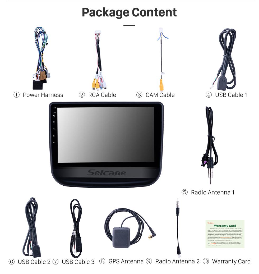 Seicane 10,1 pouces Android 8.1 Radio de navigation GPS pour 2016-2018 chevy Chevrolet Equinox avec écran tactile Bluetooth support USB Carplay TPMS Seicane 10,1 pouces Android 8.1 Radio de navigation GPS pour 2016-2018 chevy Chevrolet Equinox avec écran tactile Bluetooth support USB Carplay TPMS