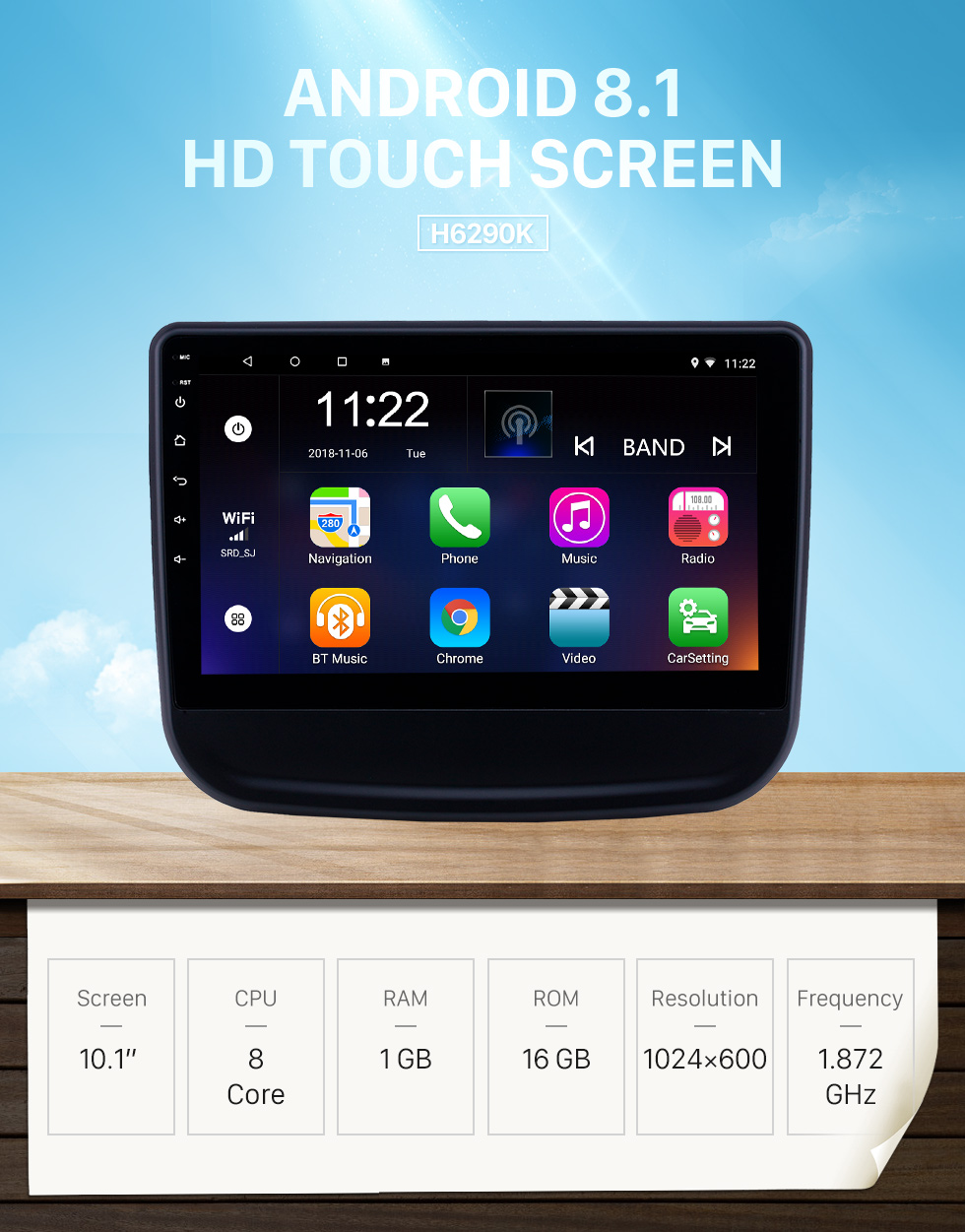 Seicane 10,1 pouces Android 8.1 Radio de navigation GPS pour 2016-2018 chevy Chevrolet Equinox avec écran tactile Bluetooth support USB Carplay TPMS Seicane 10,1 pouces Android 8.1 Radio de navigation GPS pour 2016-2018 chevy Chevrolet Equinox avec écran tactile Bluetooth support USB Carplay TPMS