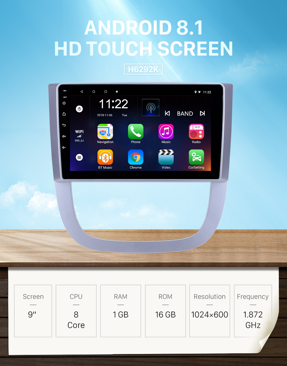 Seicane OEM 9 pouces Android 8.1 Radio pour 2005-2012 Buick FirstLand GL8 Bluetooth WIFI HD à écran tactile soutien à la navigation GPS Carplay DVR caméra arrière Seicane OEM 9 pouces Android 8.1 Radio pour 2005-2012 Buick FirstLand GL8 Bluetooth WIFI HD à écran tactile soutien à la navigation GPS Carplay DVR caméra arrière