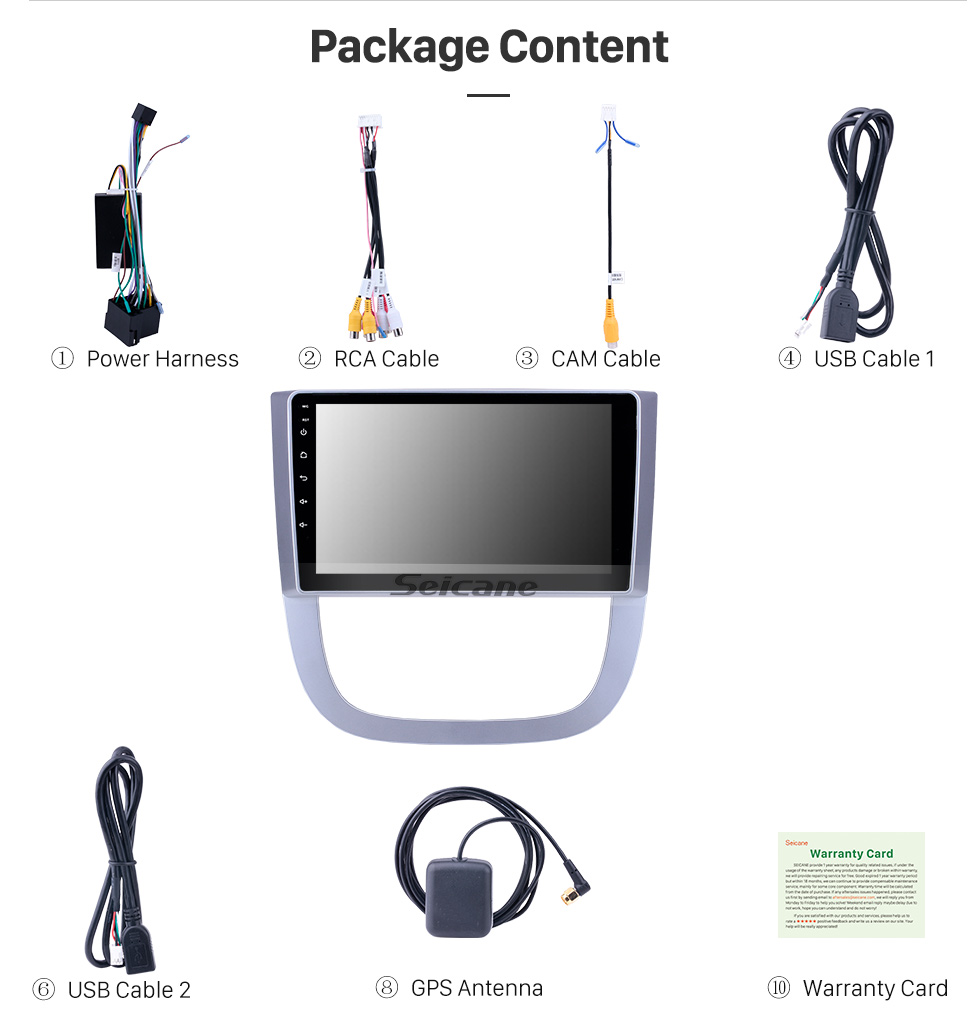 Seicane OEM 9 pouces Android 8.1 Radio pour 2005-2012 Buick FirstLand GL8 Bluetooth WIFI HD à écran tactile soutien à la navigation GPS Carplay DVR caméra arrière Seicane OEM 9 pouces Android 8.1 Radio pour 2005-2012 Buick FirstLand GL8 Bluetooth WIFI HD à écran tactile soutien à la navigation GPS Carplay DVR caméra arrière