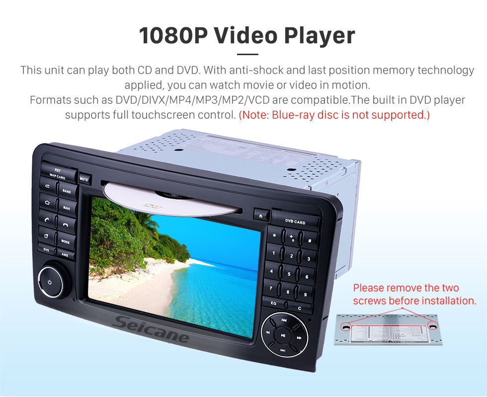 Seicane 7 inch Android 9.0 GPS Navigation Radio for 2005-2012 Mercedes Benz ML CLASS W164 ML350 ML430 ML450 ML500/GL CLASS X164 GL320 with HD Touchscreen Carplay Bluetooth support DVR Seicane 7 inch Android 9.0 GPS Navigation Radio for 2005-2012 Mercedes Benz ML CLASS W164 ML350 ML430 ML450 ML500/GL CLASS X164 GL320 with HD Touchscreen Carplay Bluetooth support DVR