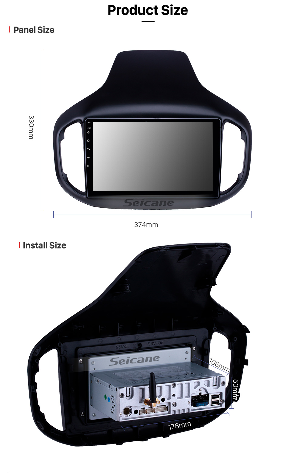 Seicane 10.1 pulgadas 2016-2018 Chery Tiggo 7 Android 9.0 Navegación GPS Radio Bluetooth HD Pantalla táctil AUX Carplay ayuda Enlace espejo Seicane 10.1 pulgadas 2016-2018 Chery Tiggo 7 Android 9.0 Navegación GPS Radio Bluetooth HD Pantalla táctil AUX Carplay ayuda Enlace espejo