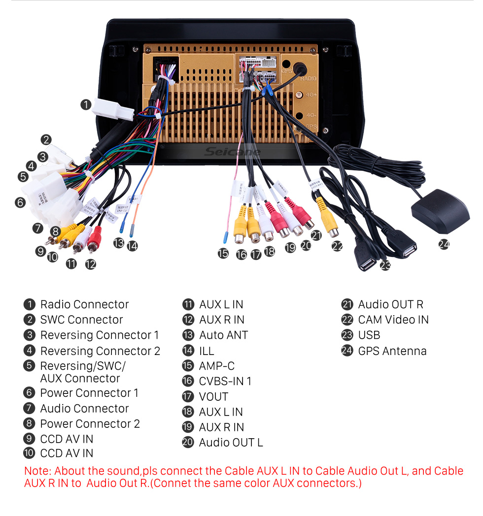 Seicane 10,1 Zoll Android 8.1 GPS Navigation Radio für 2009-2012 Toyota Wish mit HD Touchscreen Bluetooth USB Unterstützung Carplay TPMS Seicane 10,1 Zoll Android 8.1 GPS Navigation Radio für 2009-2012 Toyota Wish mit HD Touchscreen Bluetooth USB Unterstützung Carplay TPMS