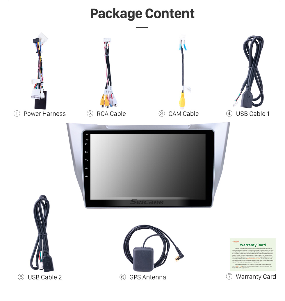 Seicane Android 8.1 9-Zoll-HD-Touchscreen-GPS-Navigationsradio für den Lexus RX300 RX330 RX350 (2003-2010) mit Bluetooth WIFI-Unterstützung Carplay SWC Seicane Android 8.1 9-Zoll-HD-Touchscreen-GPS-Navigationsradio für den Lexus RX300 RX330 RX350 (2003-2010) mit Bluetooth WIFI-Unterstützung Carplay SWC