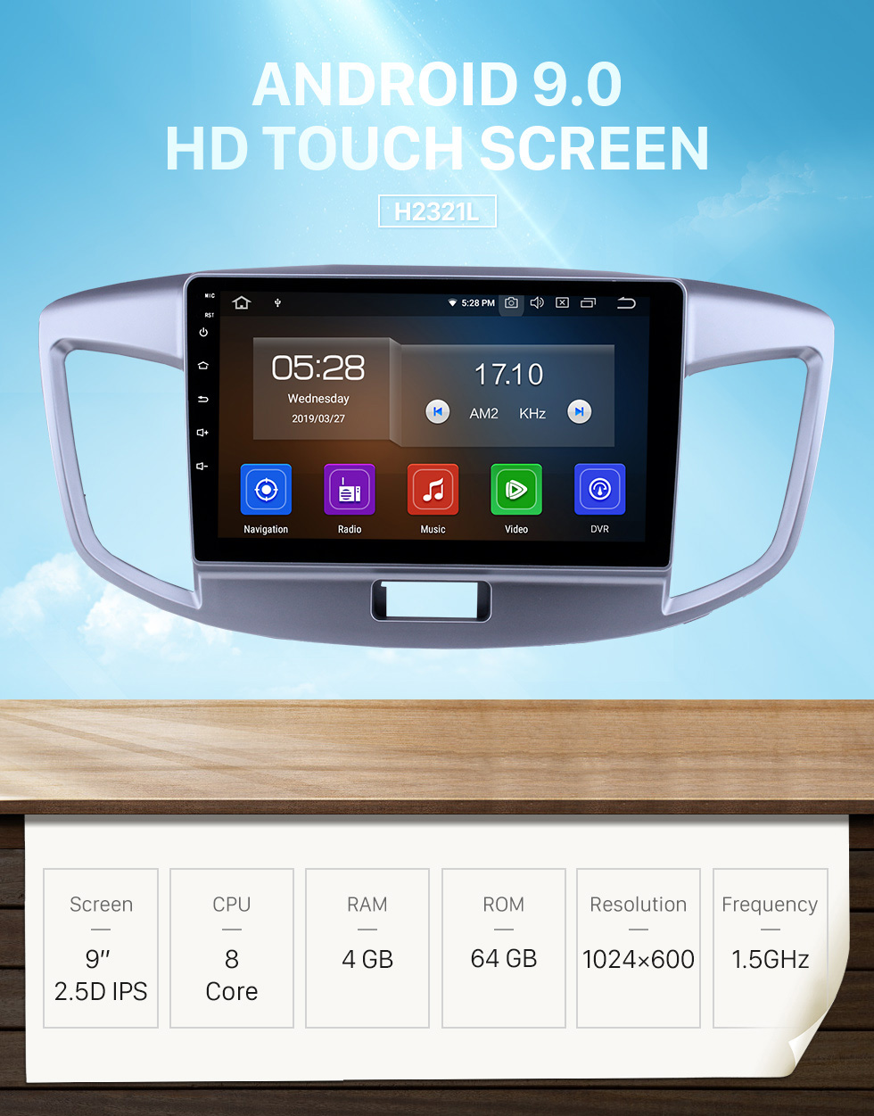 Seicane 9 Zoll Android 9.0 GPS Navigationsradio für 2015 Suzuki Wagon mit HD Touchscreen Carplay AUX Bluetooth Unterstützung 1080P Seicane 9 Zoll Android 9.0 GPS Navigationsradio für 2015 Suzuki Wagon mit HD Touchscreen Carplay AUX Bluetooth Unterstützung 1080P