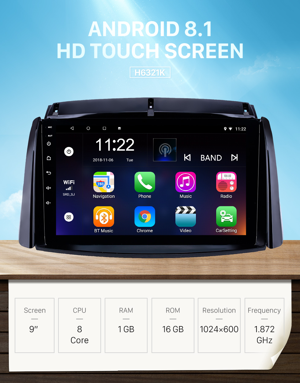 Seicane 2009-2016 Renault Koleos Android 8.1 Tela Sensível Ao Toque de HD de 9 polegada Unidade de Cabeça Bluetooth Rádio de Navegação GPS com suporte AUX OBD2 SWC Carplay Seicane 2009-2016 Renault Koleos Android 8.1 Tela Sensível Ao Toque de HD de 9 polegada Unidade de Cabeça Bluetooth Rádio de Navegação GPS com suporte AUX OBD2 SWC Carplay