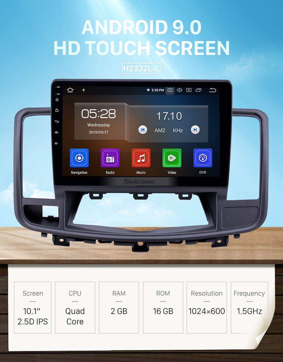 Seicane 10,1 Zoll Android 9.0 GPS Navigationsradio für 2009-2013 Nissan Old Teana Bluetooth HD Touchscreen Carplay-Unterstützung Rückfahrkamera Seicane 10,1 Zoll Android 9.0 GPS Navigationsradio für 2009-2013 Nissan Old Teana Bluetooth HD Touchscreen Carplay-Unterstützung Rückfahrkamera