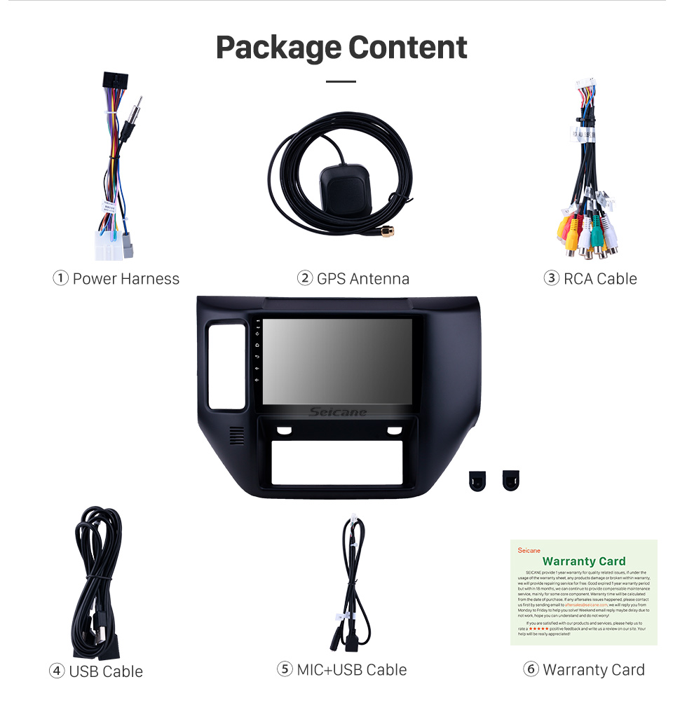 Seicane 2011-2015 Nissan Patrol Android 9.0 9 Zoll GPS Navigationsradio Bluetooth HD Touchscreen WIFI USB Carplay Unterstützung Digital TV Seicane 2011-2015 Nissan Patrol Android 9.0 9 Zoll GPS Navigationsradio Bluetooth HD Touchscreen WIFI USB Carplay Unterstützung Digital TV