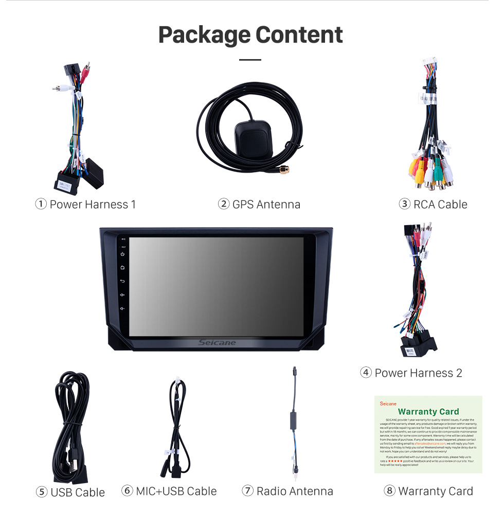 Seicane Android 9.0 Radio de navegación GPS de 9 pulgadas para 2018 Seat Ibiza con pantalla táctil HD Carplay USB Bluetooth compatible DVR OBD2 TV digital Seicane Android 9.0 Radio de navegación GPS de 9 pulgadas para 2018 Seat Ibiza con pantalla táctil HD Carplay USB Bluetooth compatible DVR OBD2 TV digital