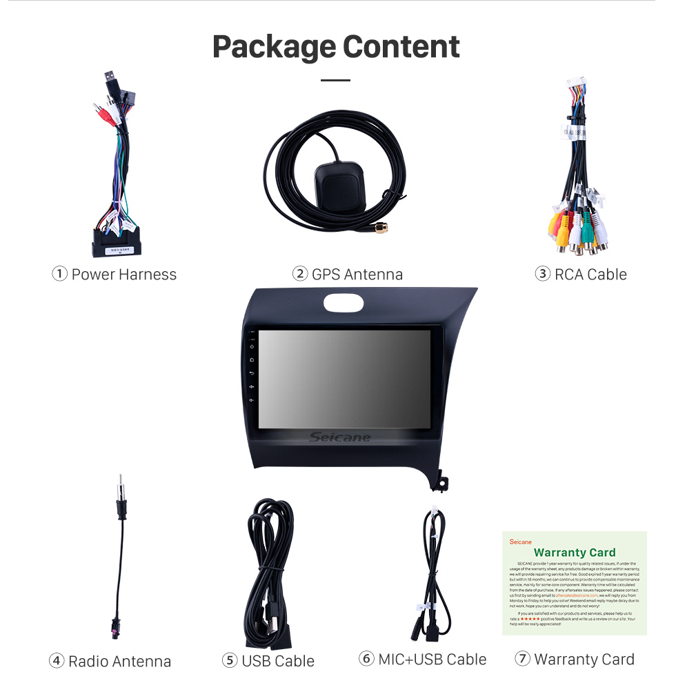 Seicane 2012-2016 Kia K3 RHD Android 9.0 9 Zoll GPS-Navigationssystem radio Bluetooth HD Touchscreen Wlan USB Carplay Unterstützung Digital TV Seicane 2012-2016 Kia K3 RHD Android 9.0 9 Zoll GPS-Navigationssystem radio Bluetooth HD Touchscreen Wlan USB Carplay Unterstützung Digital TV