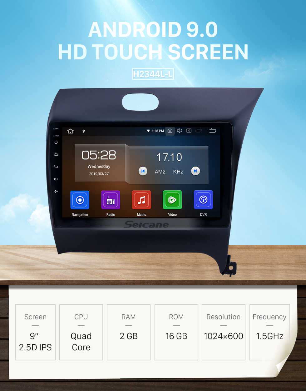 Seicane 2012-2016 Kia K3 RHD Android 9.0 9 Zoll GPS-Navigationssystem radio Bluetooth HD Touchscreen Wlan USB Carplay Unterstützung Digital TV Seicane 2012-2016 Kia K3 RHD Android 9.0 9 Zoll GPS-Navigationssystem radio Bluetooth HD Touchscreen Wlan USB Carplay Unterstützung Digital TV