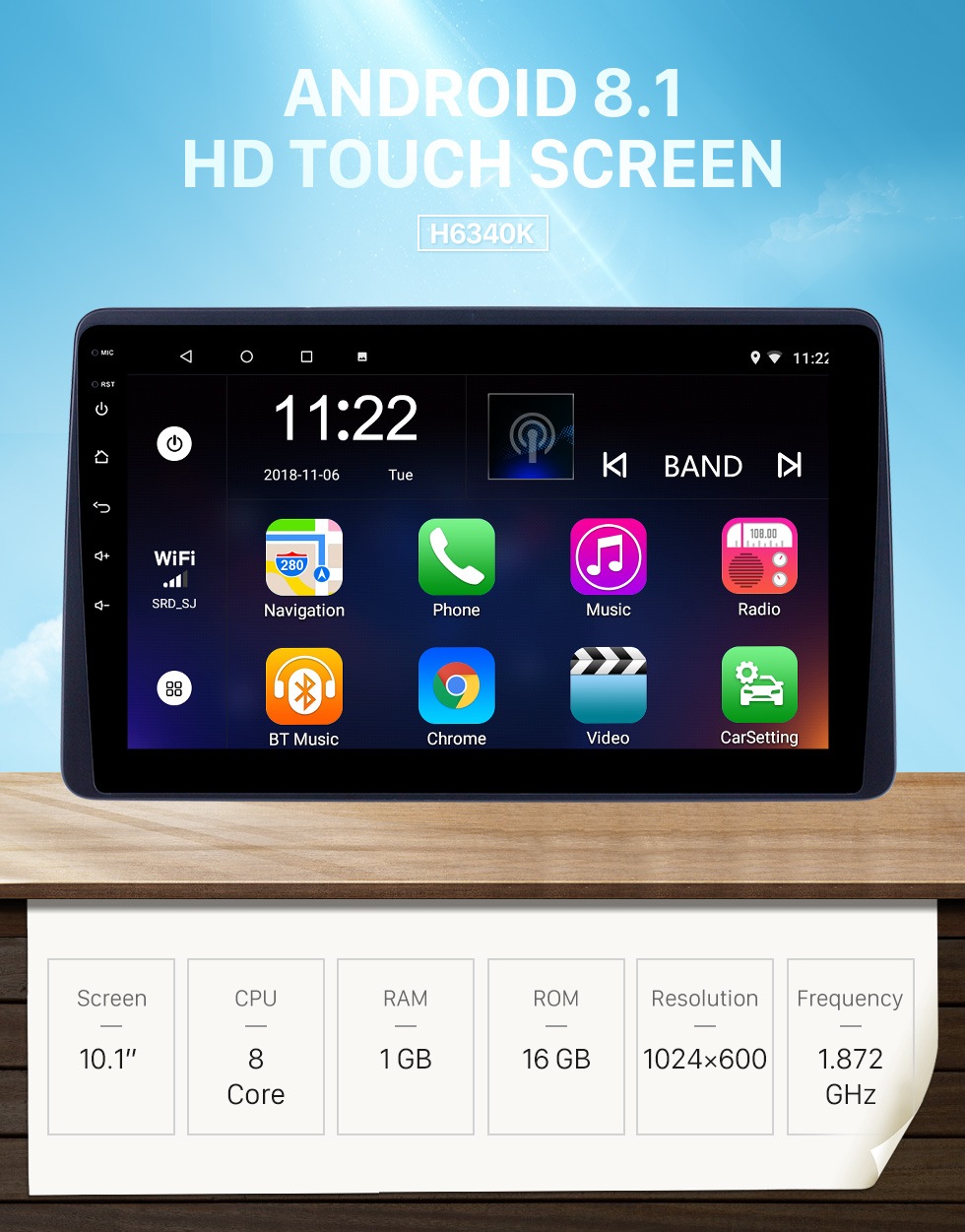 Seicane 10,1 pouces Android 8.1 Radio de navigation GPS pour 2018 Renault Duster avec support tactile HD Bluetooth Prise en charge du contrôle de volant Carplay Seicane 10,1 pouces Android 8.1 Radio de navigation GPS pour 2018 Renault Duster avec support tactile HD Bluetooth Prise en charge du contrôle de volant Carplay